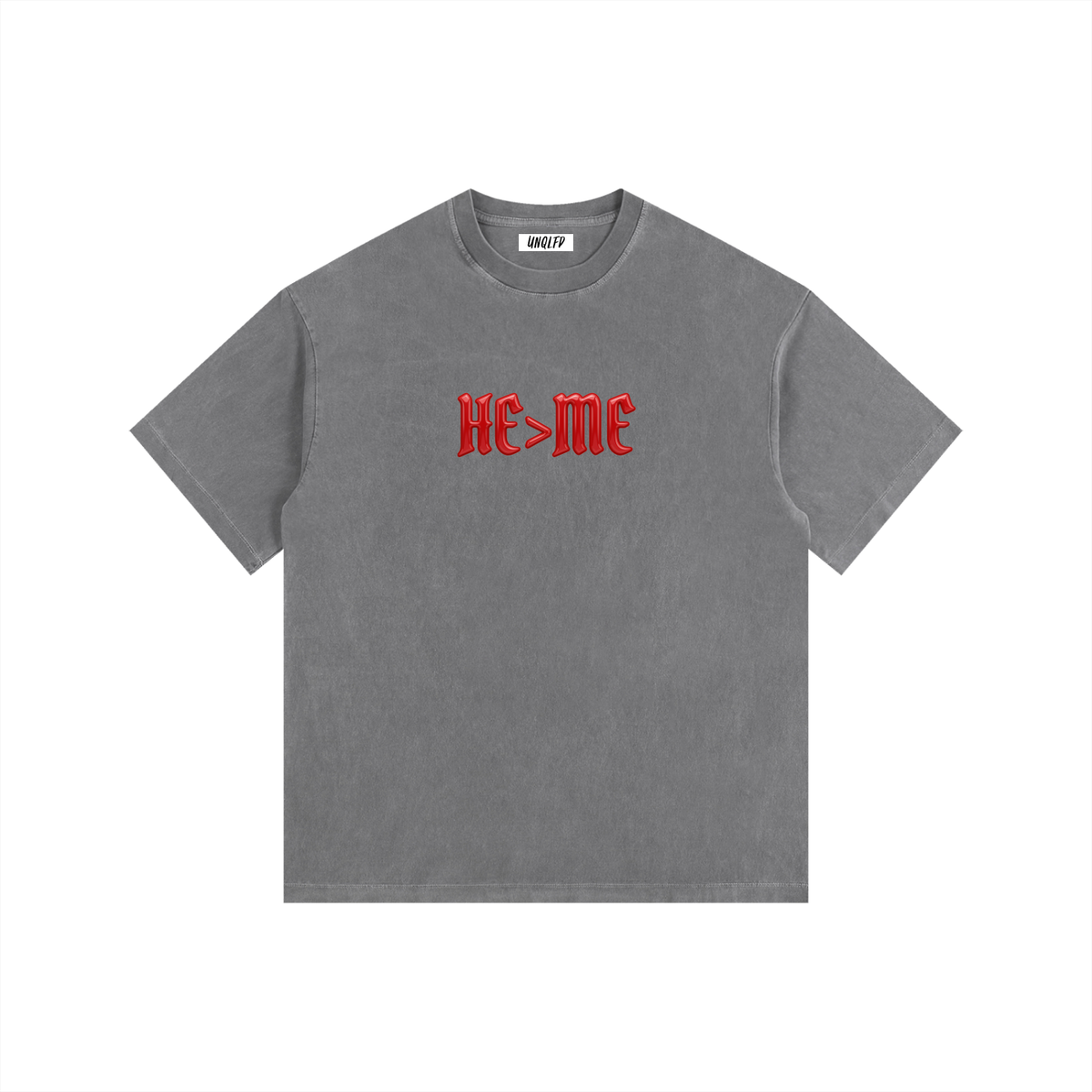 "HE IS GREATER THAN ME" Vintage Wash Cotton Tee