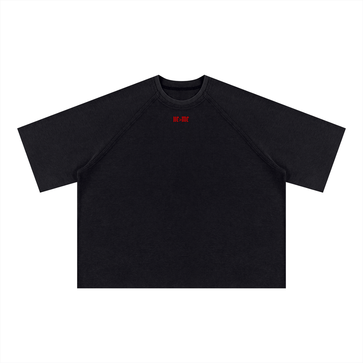"HE IS GREATER THAN ME" Waffle Tee