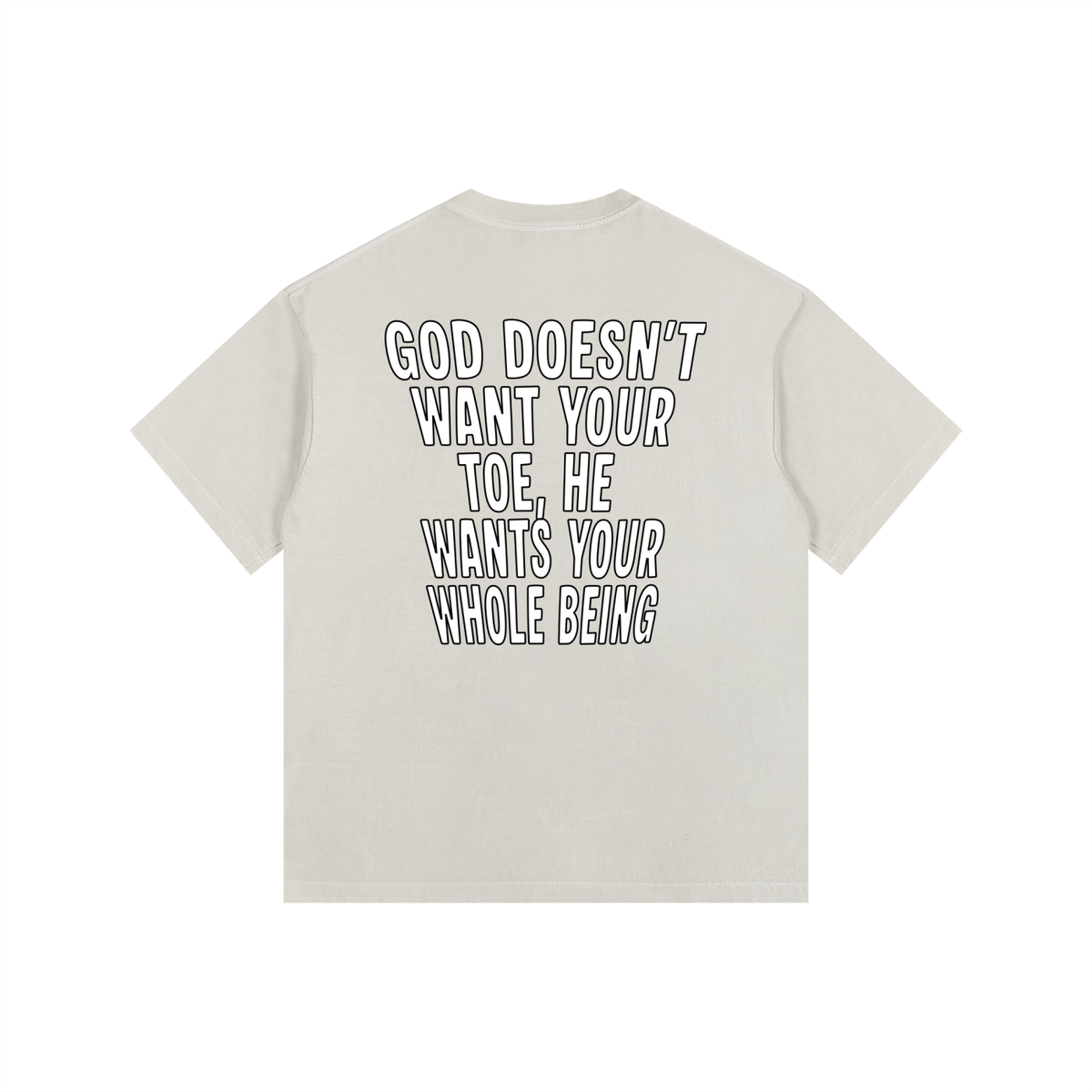 "GOD DOESN'T WANT YOUR TOE" Vintage Wash Tee